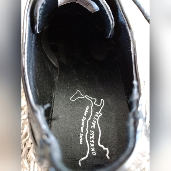 Felipe Stefano Itlaian Signiture Series Boys Black Caleb Dress Shoes Size 4M - Picture 7 of 9